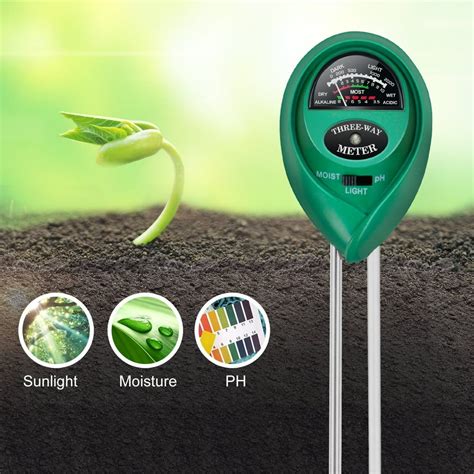 unit of measure soil test kit ph moisture meter|soil meter 3 in 1.